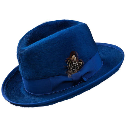 Trilby Men Classic Feather Fedora Hat Simple Women Gentleman Hamburger hat vintage hat Pork Pie Winter Autumn sombrero hombre