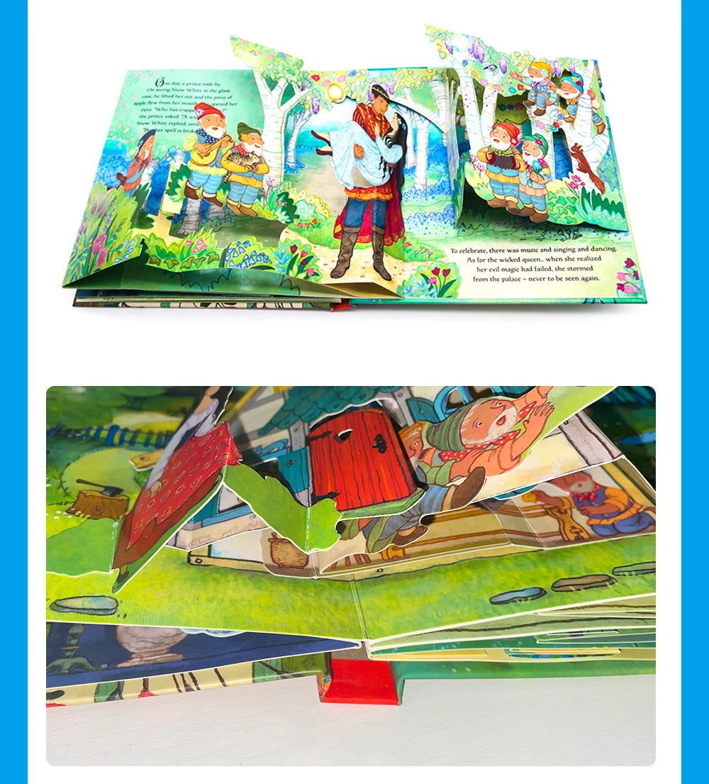 Kids Pop Up 3D Flap Picture English Books Fairy Tales Bedtime Reading Book Enlighten Learning Toys Children Gift Montessori