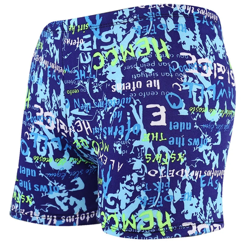 Men Elastic Swimming Trunk Swimwear Beach Swim Sport Short Briefs Surfing Summer Boxer Shorts Bathing