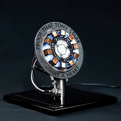 Avenger Iron Man Mk1 Arc Reactor Tony Stark Heart Of Mark Figure Led Light Model Superhero 1:1 Cosplay Toys Chest Lamp Kids Gift