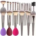 Professional 3-20Pcs Makeup Brush Set Super soft detail Blush highlighter Foundation Concealer Eyeshadow Brush Women Beauty Tool