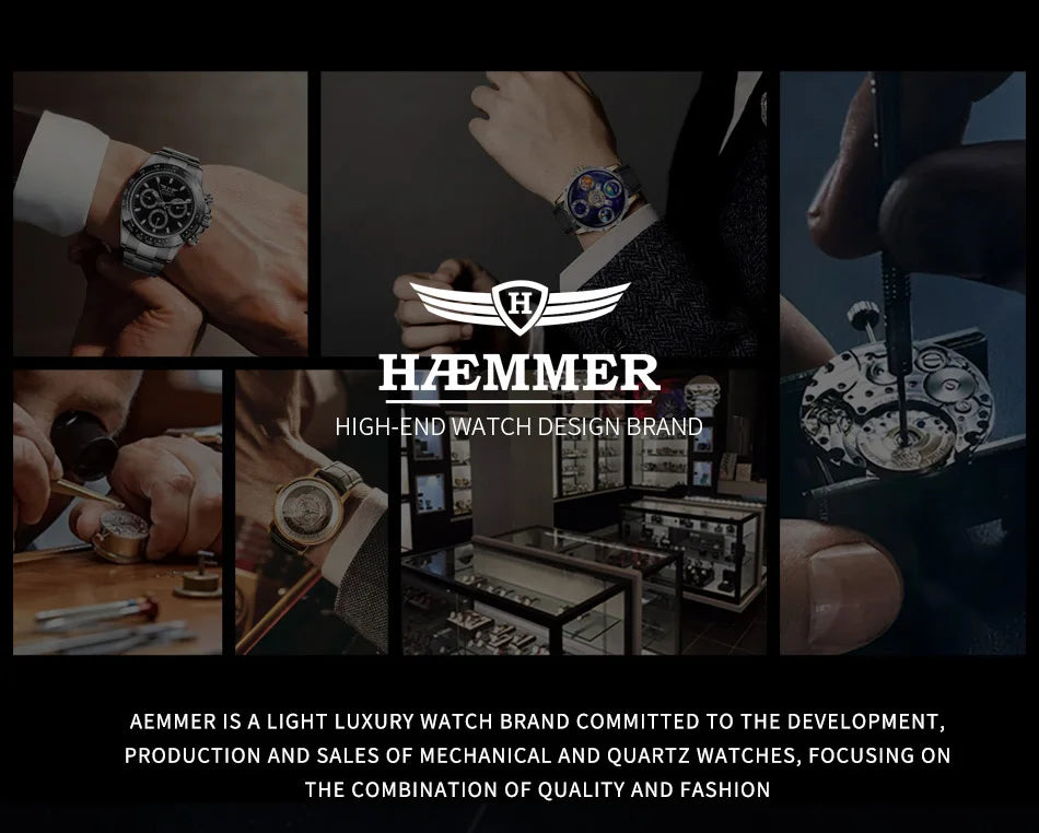 HAEMMER high-end design new mechanical watch NH35 rotating dial Las Vegas roulette desktop theme men's luminous waterproof watch