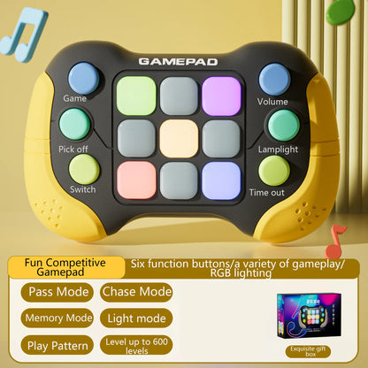 Flashing Fast Push Game Fidget Toys Handle Quick Press Games for Kids Electronic Game Console for Teens Christmas Birthday Gifts