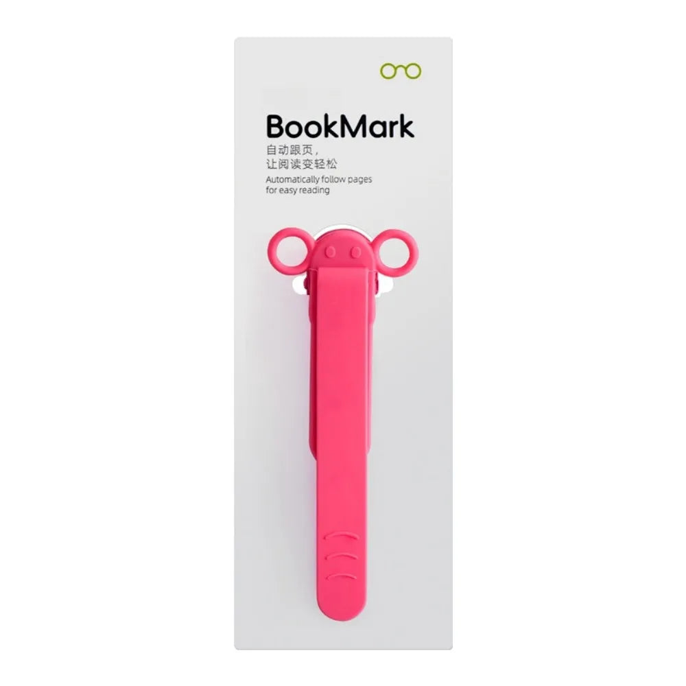 Soft Silicone Bookmark Clip Color Page Divider Creative Bookmark Buckle Automatically Follow Bookmark School Office Supplies