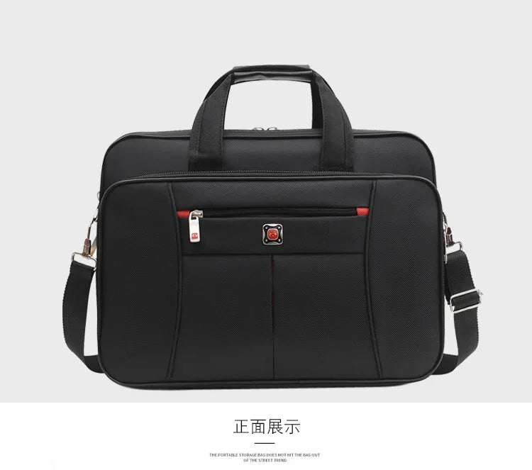 Simple Tote Men Business Briefcase Handbag For 15 Inch Laptop Bags Large Capacity Shoulder Bags Travel Notebook Messenger Bag