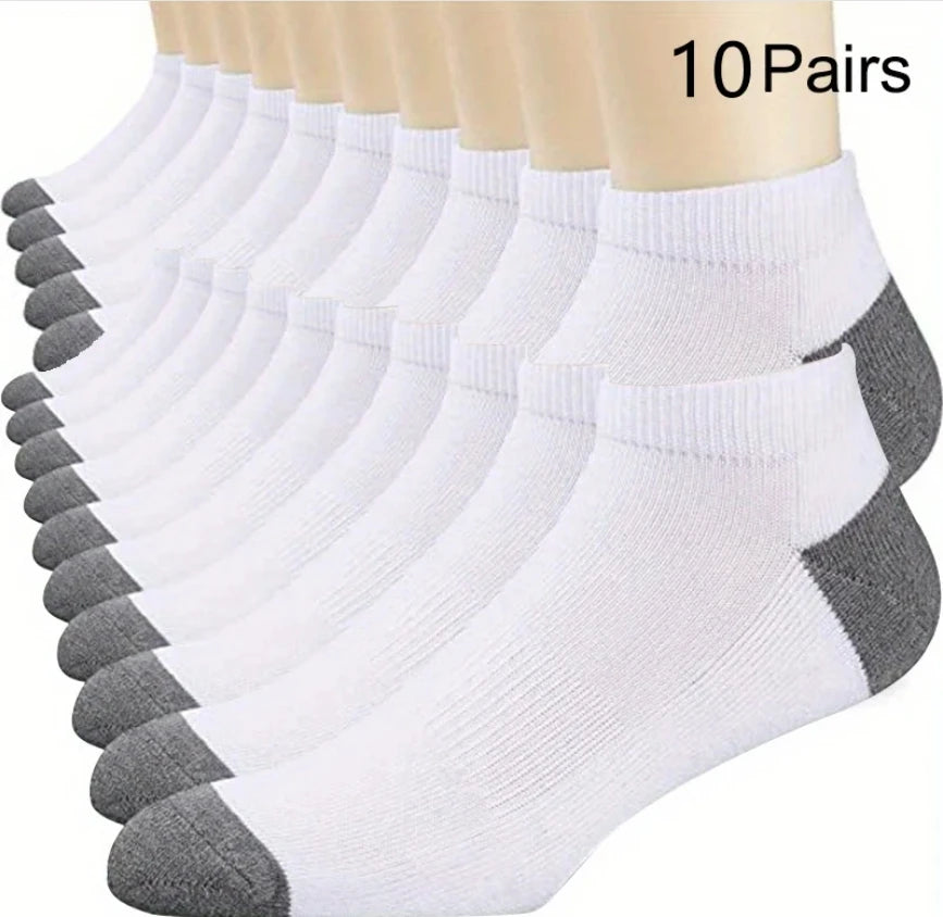 5 Pairs Of Men's Socks, Autumn And Winter Vintage Fun Fashion Athletic Socks, Sports Trend Socks