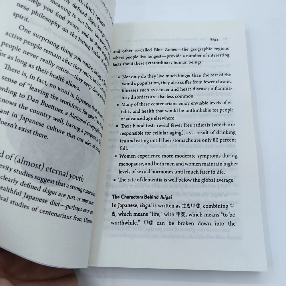 Ikigai-The Japanese Secret Philosophy for A Happy Healthy By Hector Garcia Inspirational Books in English for Adults Teen