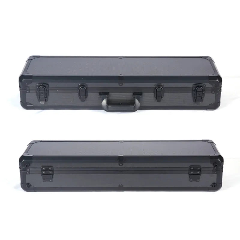 Long Portable Hardware Aluminum Toolbox Instrument Equipment Safety Box Tool Box with Wheels Multi-functional Suitcase