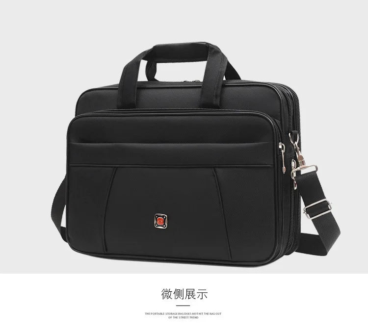 Simple Tote Men Business Briefcase Handbag For 15 Inch Laptop Bags Large Capacity Shoulder Bags Travel Notebook Messenger Bag