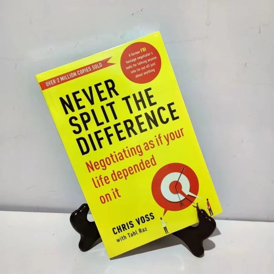 Never Split The Difference By Chris Voss Books In English for Adults Negotiations Emotional Intelligence New Listing