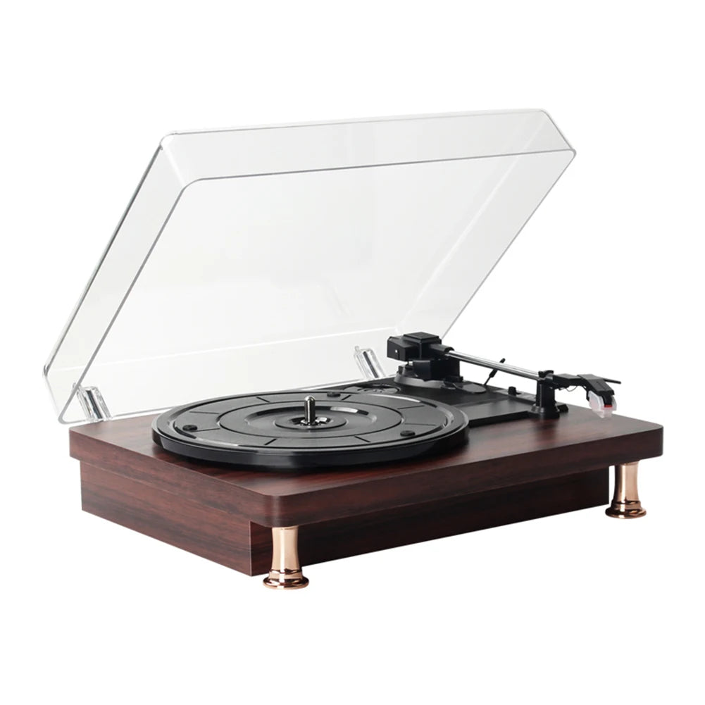 Retro Style Vinyl Record Player Bluetooth Turntable Record Player 33/45/78RPM urntable Gramophone Phonograph for Home Decoration