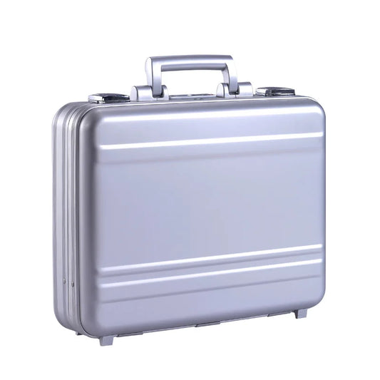 14 inch aluminum briefcase, 18 inch large aluminum-magnesium alloy portable instrument lockbox, security tool box, flight case