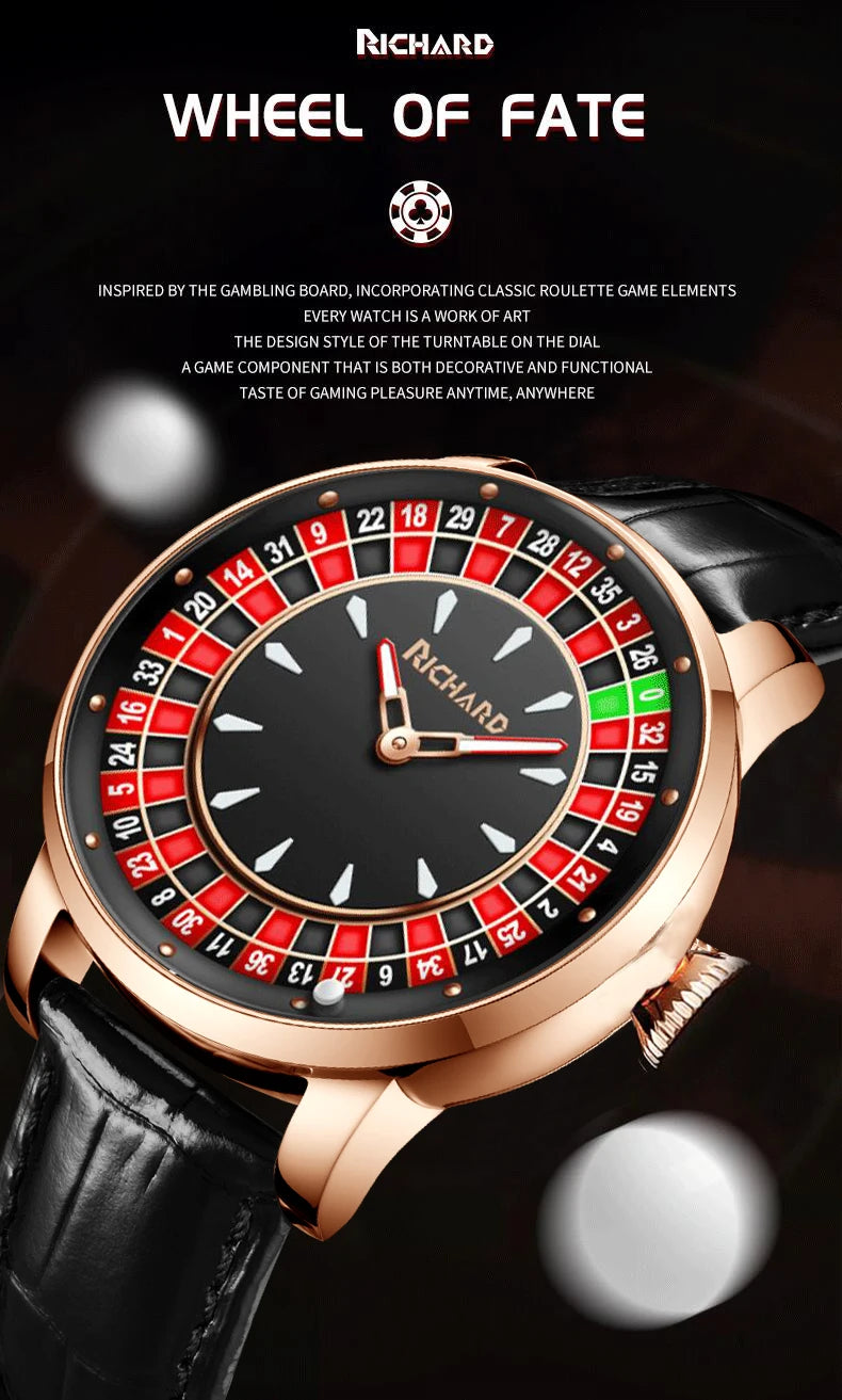 Richard Sapphire Glass NH35 Jacob & Co Betting Market Mens Mechanical Watches Watch Men Top Brands Luxury Wheel Turning Watches