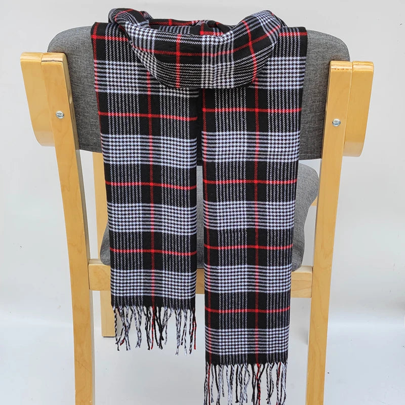 180*35cm Luxury Brand fashion classic lattice men soft scarf cashmere plaid scarves shawl UNISE wraps pashmina headband muffler