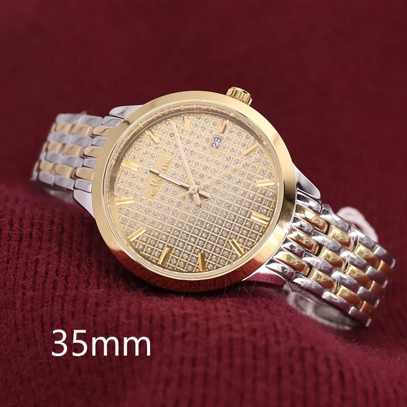 SALE!!! Discount Melissa Ceramic Crystal Rotating Rose Camellia Flower Women's Watch Fashion Luxury Girl Birthday Gift