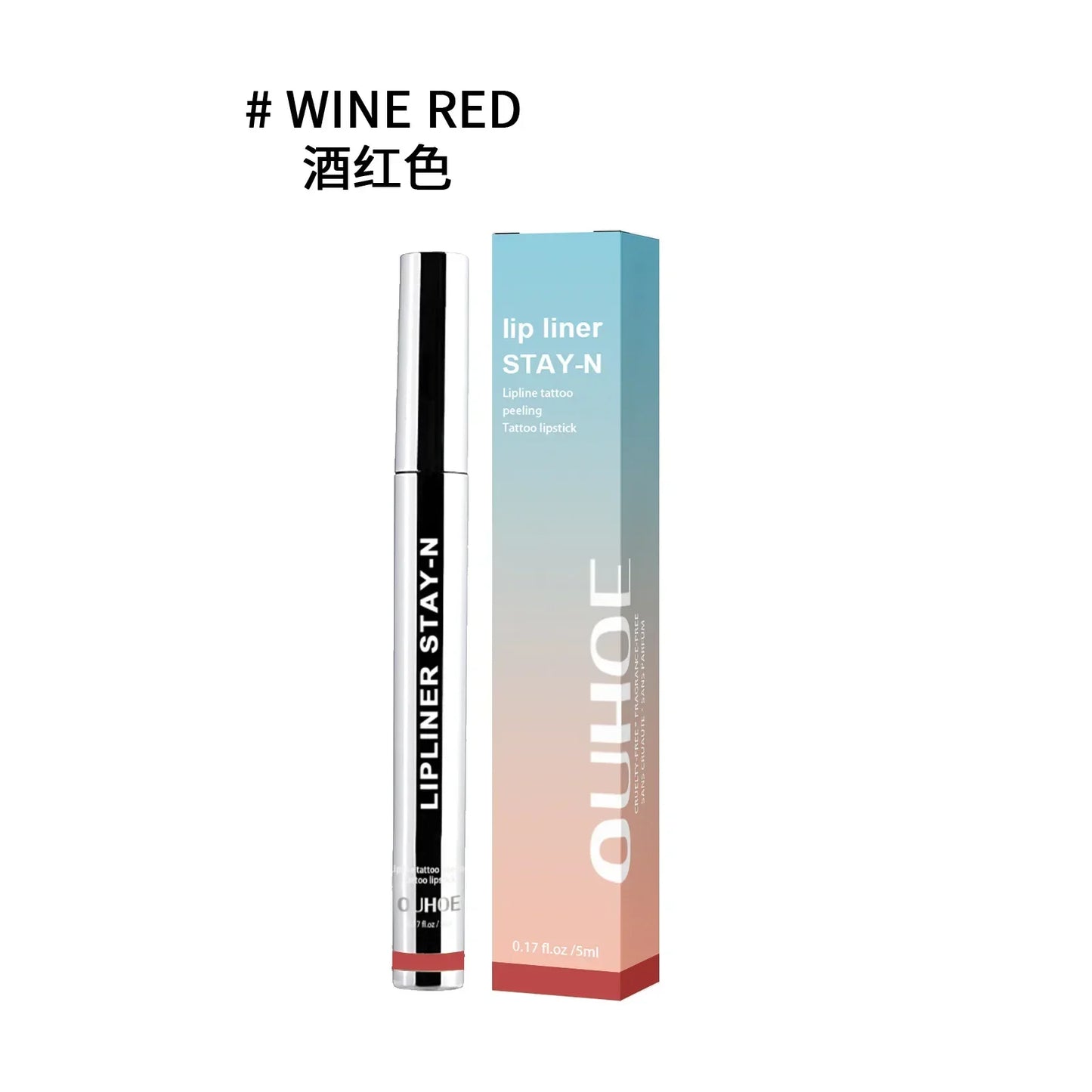 Peel Off Lip Liner Waterproof Long Lasting Liquid Lip Stick Non- Stick Lip Liner Moisturizing Tear Off Lipliner Stain Lip Care