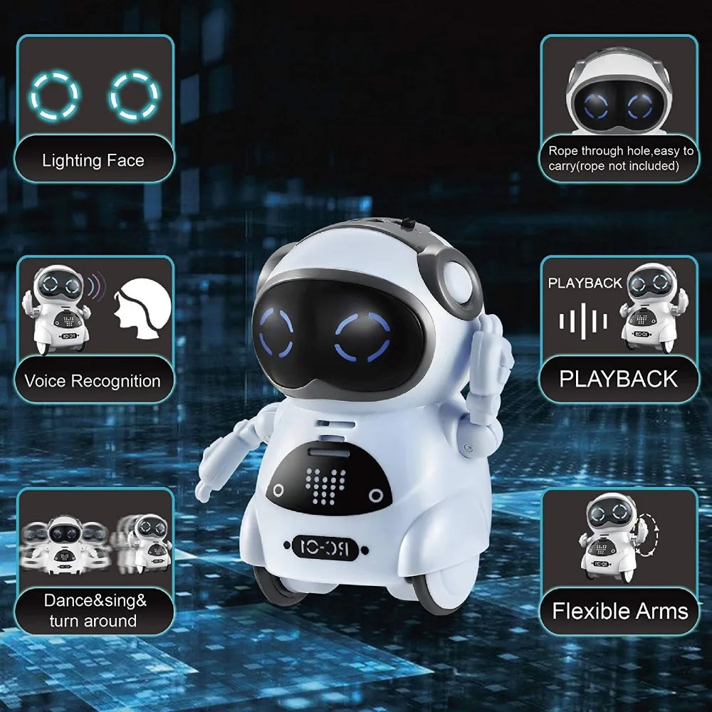 Children's Robot Can Talk Interactive Dialogue Voice Recognition Recording Singing and Dancing Storytelling Mini Smart Robot Toy