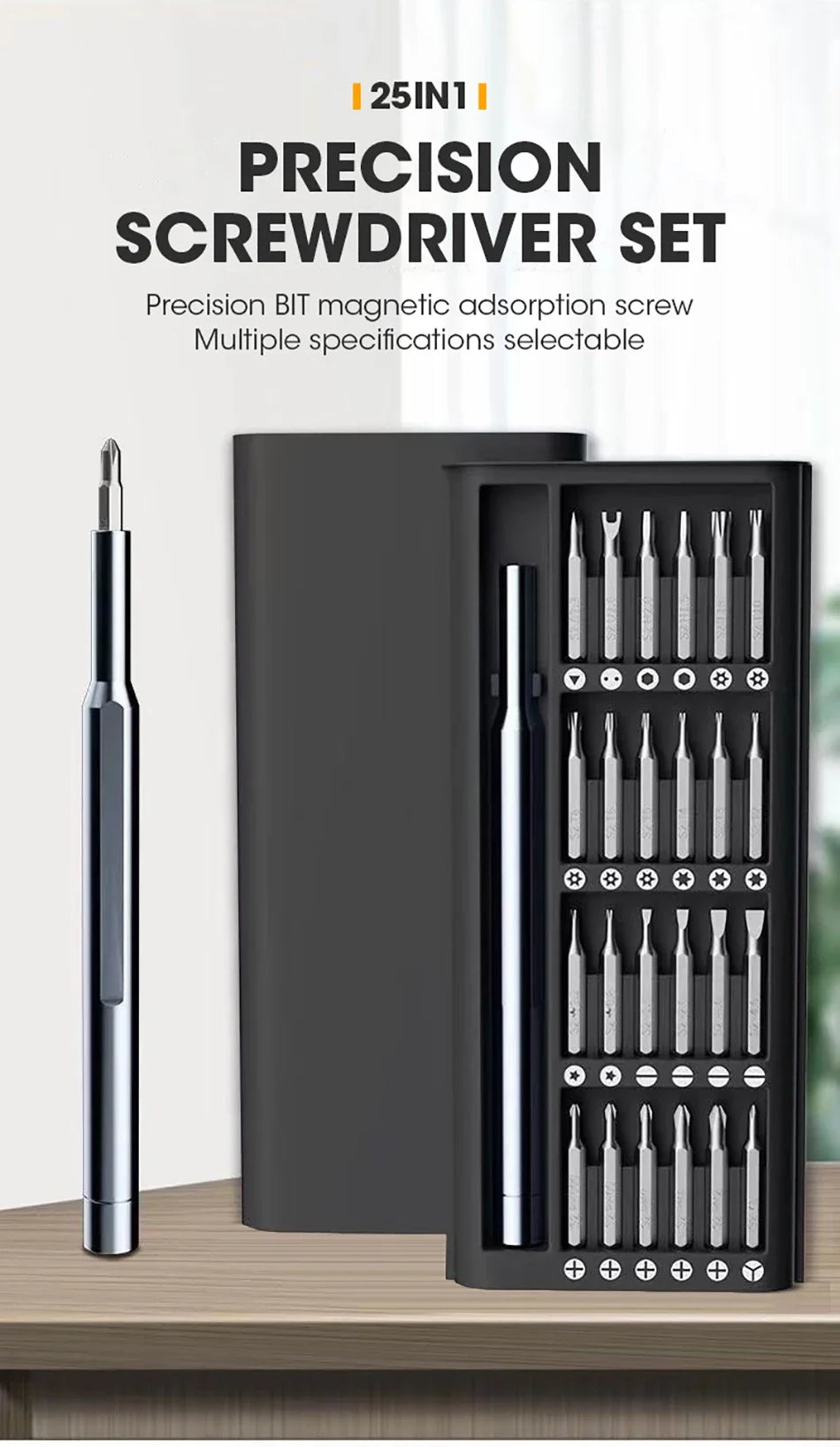 Magnetic Precision Screwdriver Set 63 In 1 With 62 Piece Mini Pocket Screwdriver Set  Small Repair Set For Mobile Phone/PC/Came