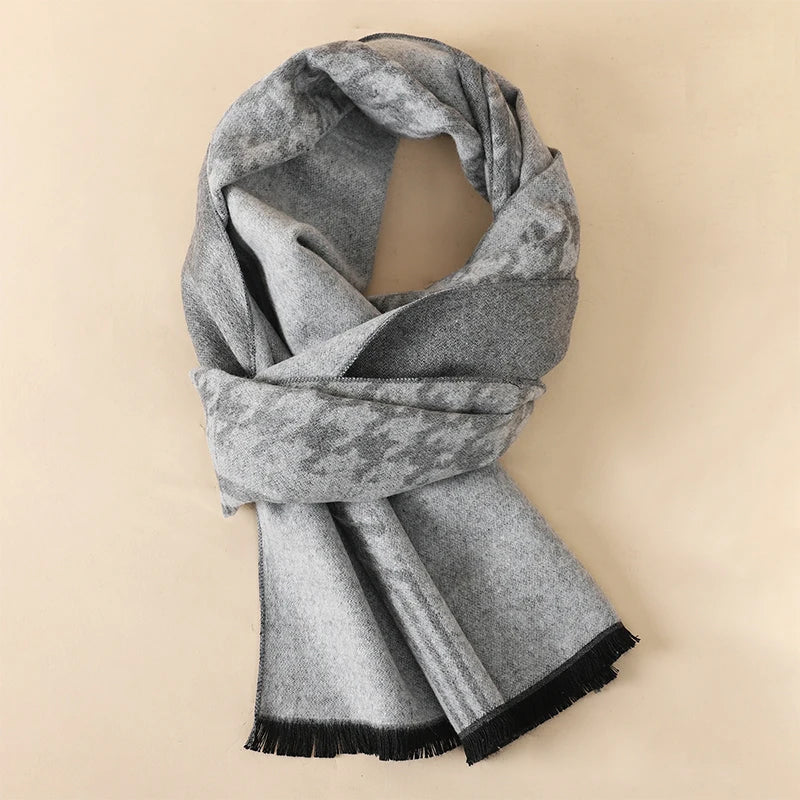 Men's Cotton Scarf Warm Neckerchief Patchwork Striped Scarves Soft Long Casual Male Bufanda Pashmina Shawl