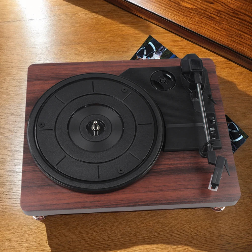 Retro Style Vinyl Record Player Bluetooth Turntable Record Player 33/45/78RPM urntable Gramophone Phonograph for Home Decoration