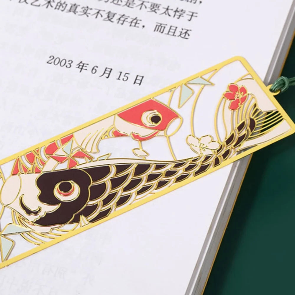 1pcs Chinese Style Bookmarks Retro Metal Bookmark School Supplies Reading Accessories Aesthetic Stationery Book Lover Gifts