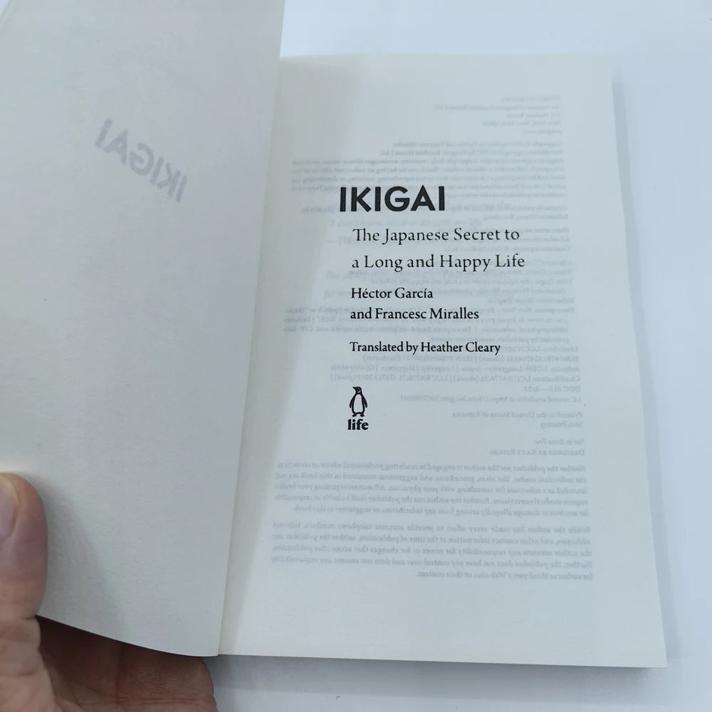 Ikigai-The Japanese Secret Philosophy for A Happy Healthy By Hector Garcia Inspirational Books in English for Adults Teen