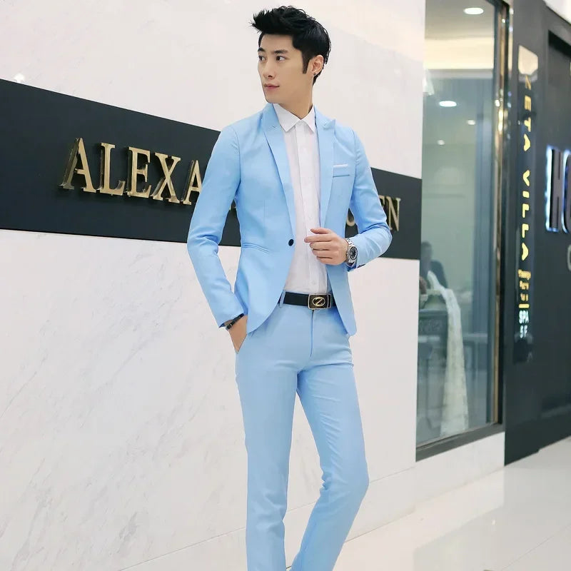 Men Suits For Wedding 3 Pieces Set Elegant Luxury Blazers Outfit Fashion Classic Full Jackets Vest Pants 2024 Formal Costume