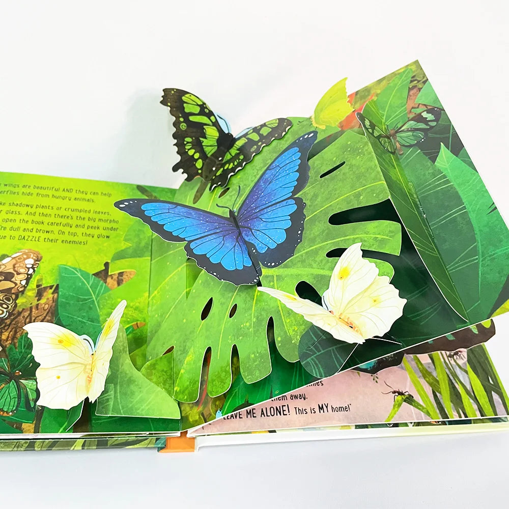 Kids Pop Up 3D Flap Picture English Books Fairy Tales Bedtime Reading Book Enlighten Learning Toys Children Gift Montessori