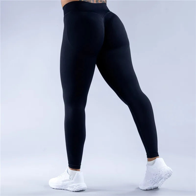 Seamless Women Sports Yoga Pants Low Impact Sports Leggings Tummy Control Squat Proof Gym Fitness Workout Scrunch Butt Tights