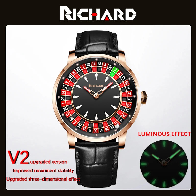 Richard Sapphire Glass NH35 Jacob & Co Betting Market Mens Mechanical Watches Watch Men Top Brands Luxury Wheel Turning Watches