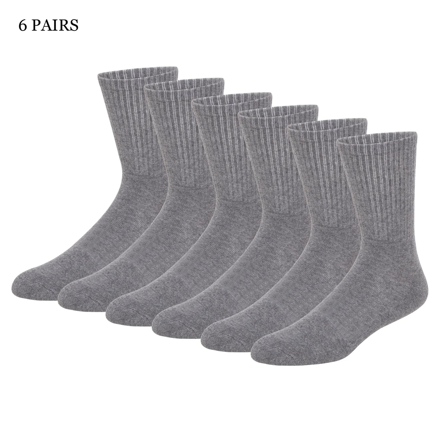 Match-Up Men's sport crew terry socks athletic socks (6 PAIRS)