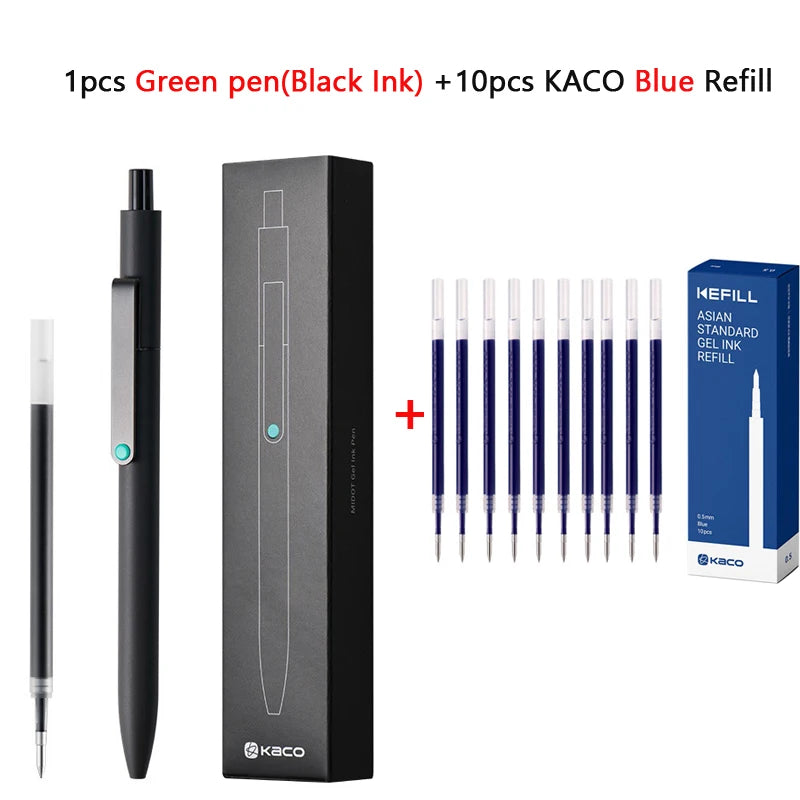 KACO 0.5mm MIDOT Gel Ink Pens, Quick-drying Press Smooth Writing Pen, High Volume for Taking Exams Grading Homework Doing Papers