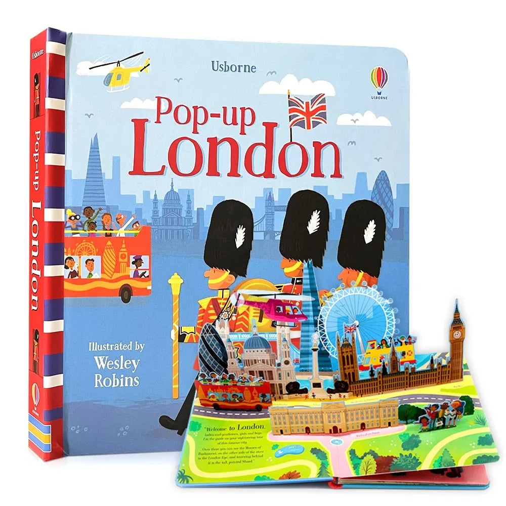 Kids Pop Up 3D Flap Picture English Books Fairy Tales Bedtime Reading Book Enlighten Learning Toys Children Gift Montessori