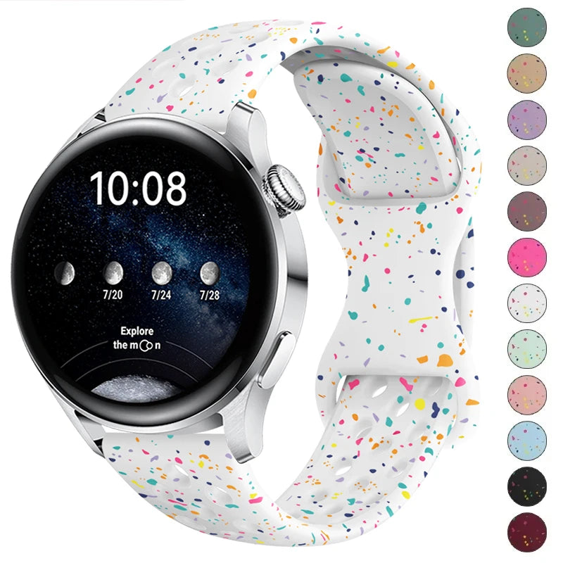 20mm Silicone Band for Samsung Galaxy Watch 6 Classic 47mm 43mm Strap for Galaxy Watch 4/5/6 44mm 40mm 5Pro 45mm Bracelet Correa