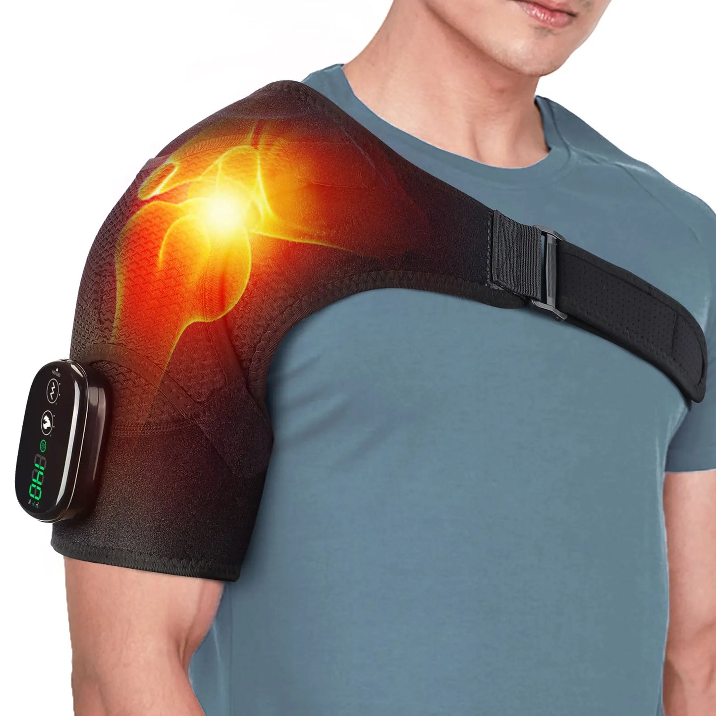 3 Levels Heating and Vibration Shoulder Rehabilitation Supplies Dislocated Shoulder Physical Therapy Brace Fatigue Relief