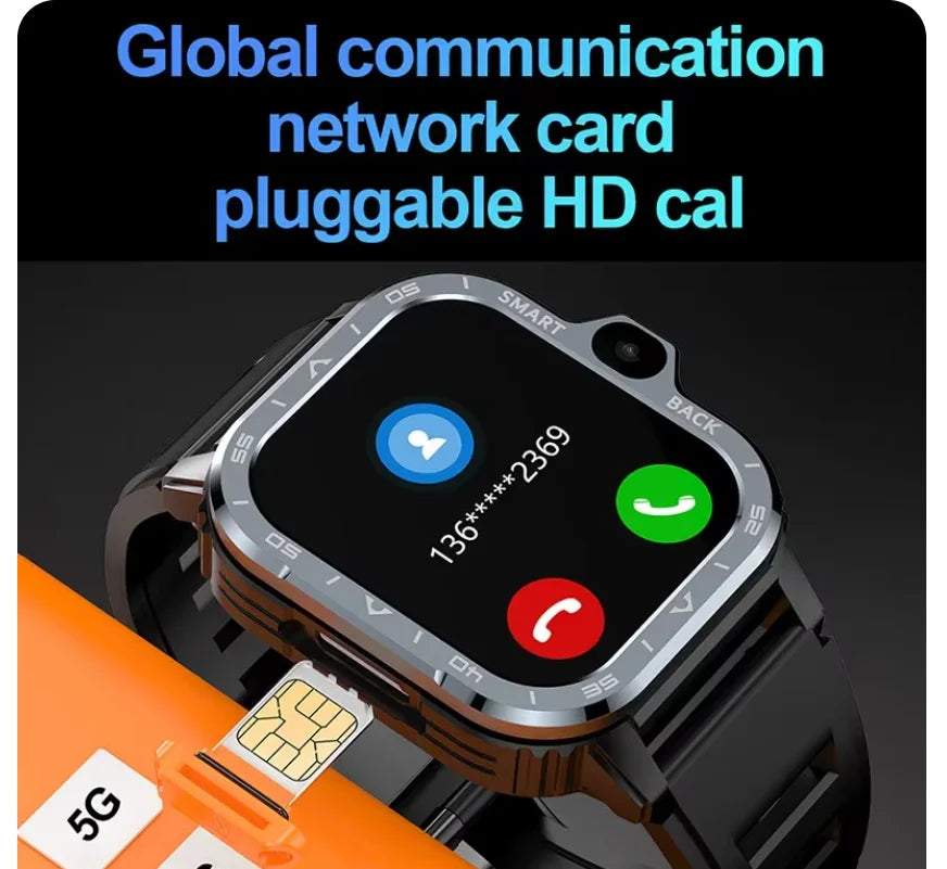 New 5G Sim Card Small mobile phone Smart Watch HD Dual Camera 64GB/16GB ROM NFC GPS WiFi Waterproof Google Play Smart Bracelet