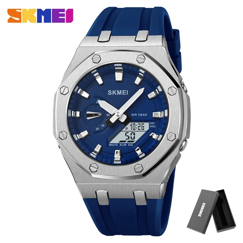 SKMEI 2243 Waterproof Night Glow Electronic Watch  Student Electronic Watch Multi functional Sports  Men's Watch