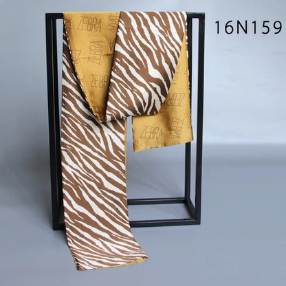 Business Scarf Hangzhou Silk Men's Scarf Long Scarf Double-Sided Trendy British European American Style Autumn Winter