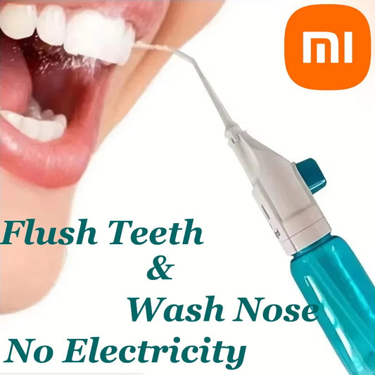 Xiaomi High Pressure Oral Irrigator Household Portable Teeth Clean Water Dental Floss Manual High Pressure Water Toothpick New