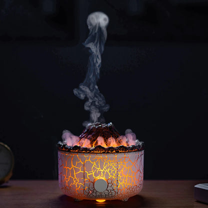 560ml Volcanic Flame Humidifiers Air Aroma Diffuser Essential Oils Humidifier Diffuser For Bedroom Home Purifier Humificador