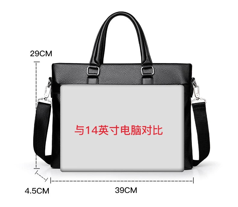 Brand High Quality Men's Casual briefcase Business Messenger Handbags Men Bags sac a main pour hommes Luxury Designer