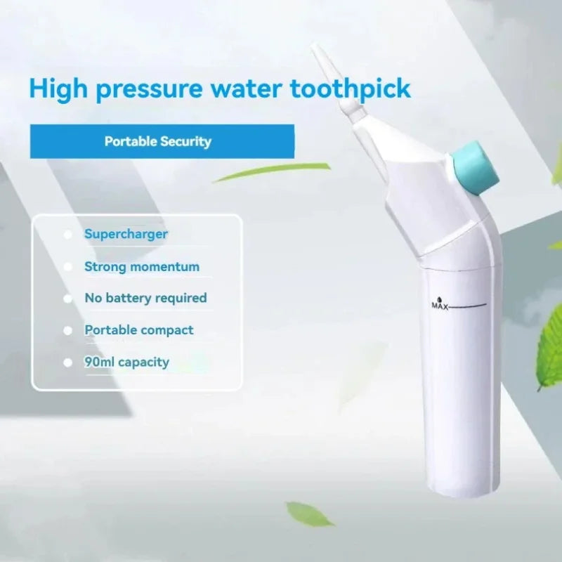 Xiaomi High Pressure Oral Irrigator Household Portable Teeth Clean Water Dental Floss Manual High Pressure Water Toothpick New