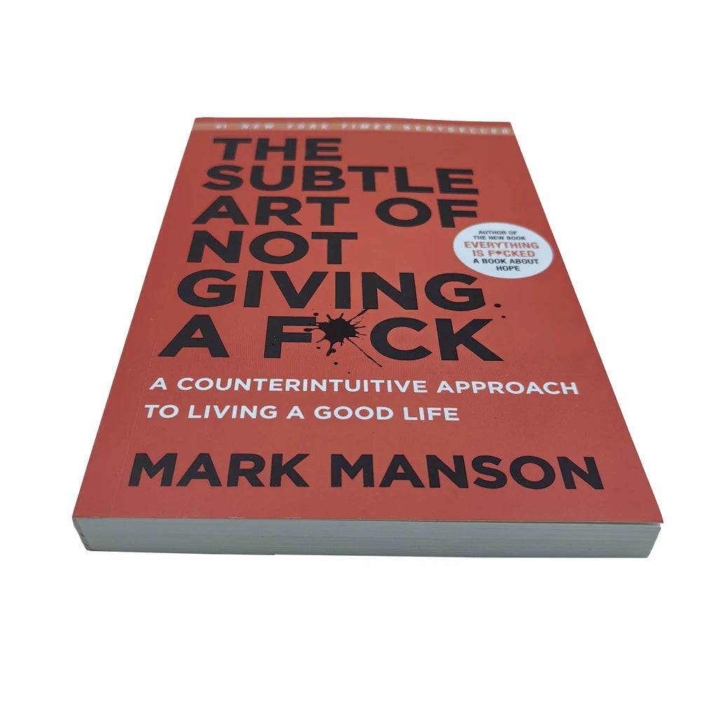 The Subtle Art of Not Giving A F*C,Reshape Happiness,how To Live As You Want By Mark Manson Self Management Stress Relief Book