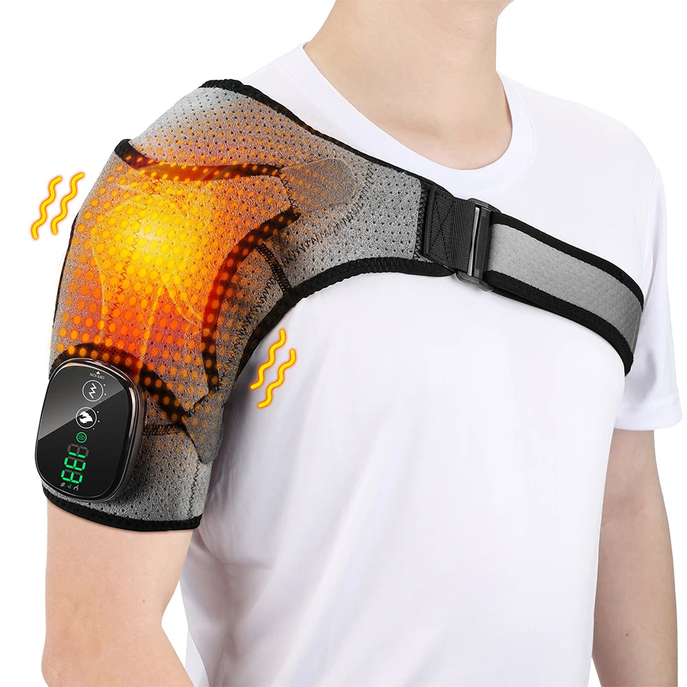 3 Levels Heating and Vibration Shoulder Rehabilitation Supplies Dislocated Shoulder Physical Therapy Brace Fatigue Relief