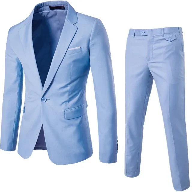 Men Suits For Wedding 3 Pieces Set Elegant Luxury Blazers Outfit Fashion Classic Full Jackets Vest Pants 2024 Formal Costume