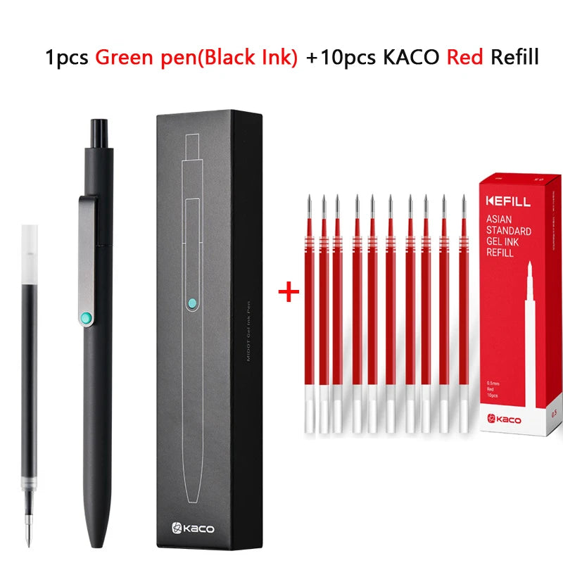 KACO 0.5mm MIDOT Gel Ink Pens, Quick-drying Press Smooth Writing Pen, High Volume for Taking Exams Grading Homework Doing Papers