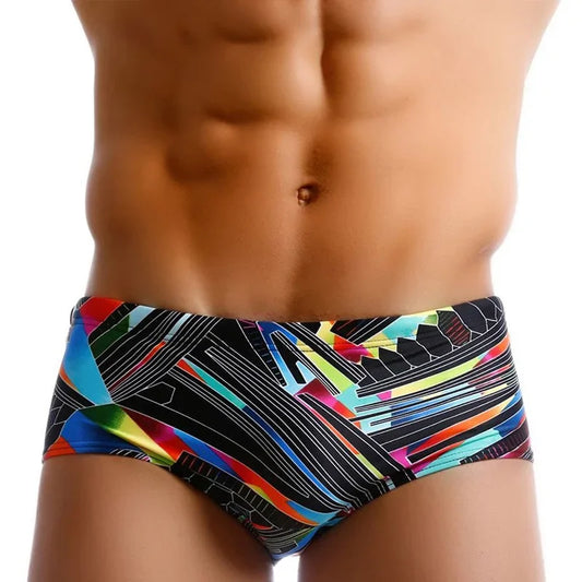 Men Swimwear Swim Boxers Board Shorts Surfing Bikini Brazilian Cut Bathing Water Sports Trunks Beach Underwear