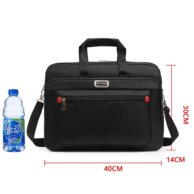 Simple Tote Men Business Briefcase Handbag For 15 Inch Laptop Bags Large Capacity Shoulder Bags Travel Notebook Messenger Bag