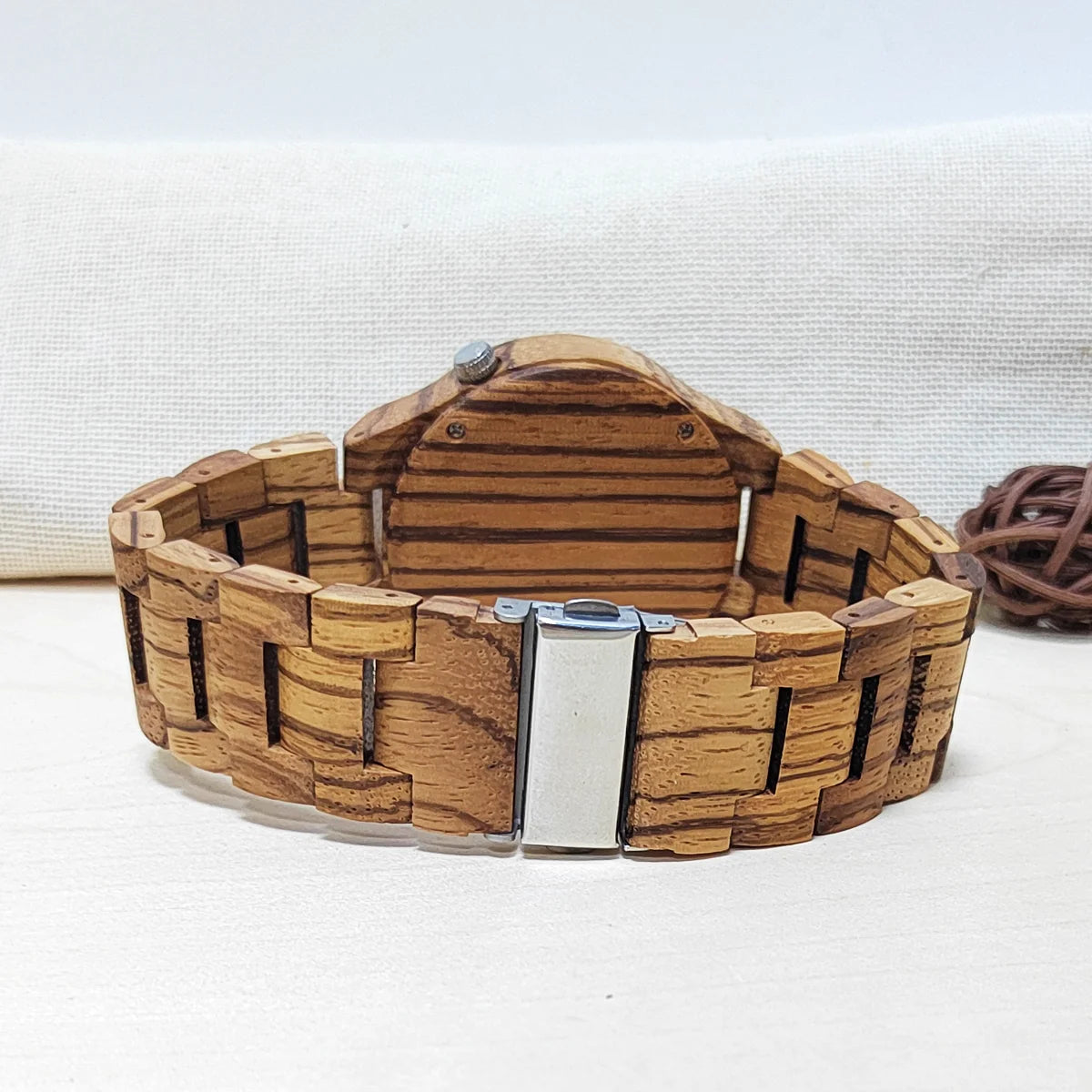 Wooden Wrist Watches Man Viking Symbol Element Clock Personalized Anniversary Gift for Husband Men's Wood Quartz Wristwatches