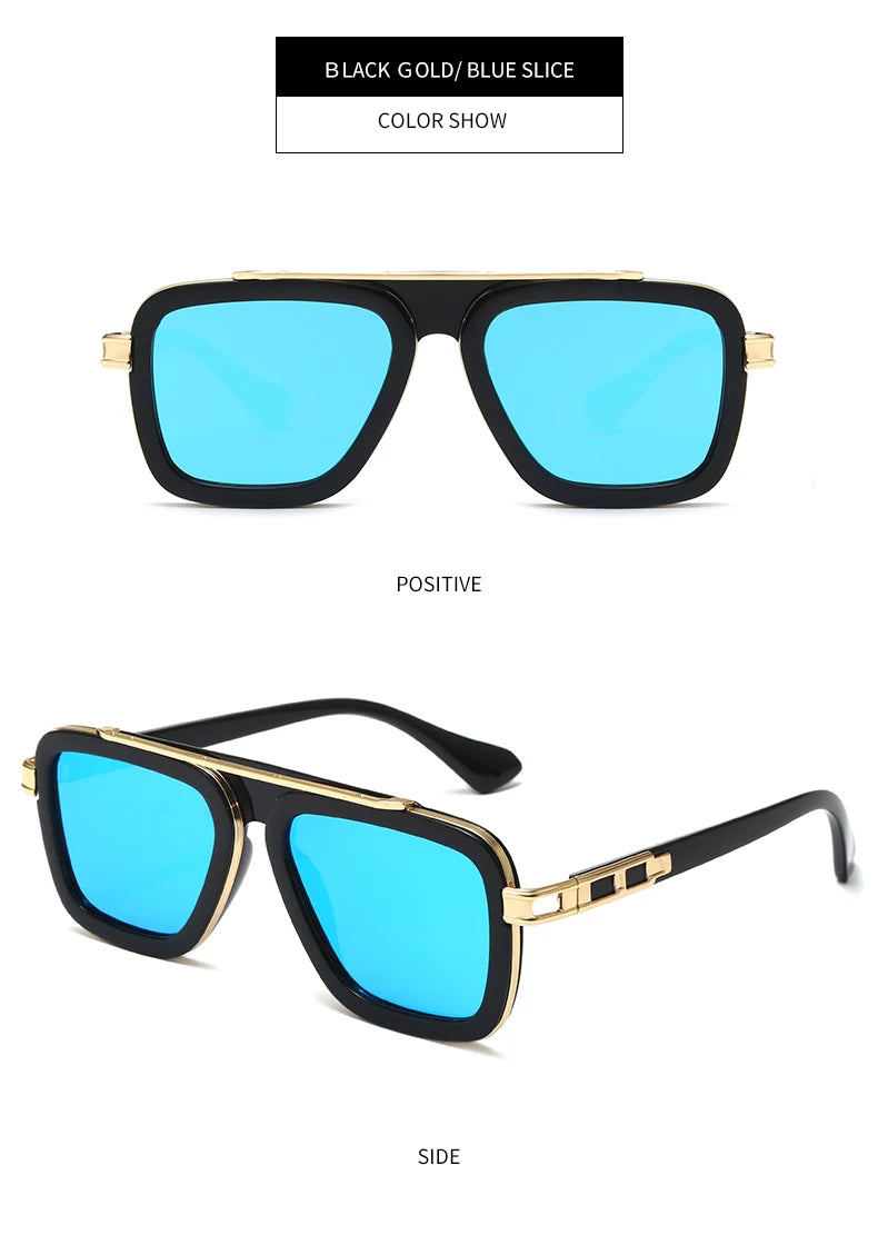 Fashion Square Sunglasses Cool Men Vintage Luxury Brand Design Sun Glasses Women UV400 Shades Oculos De Sol